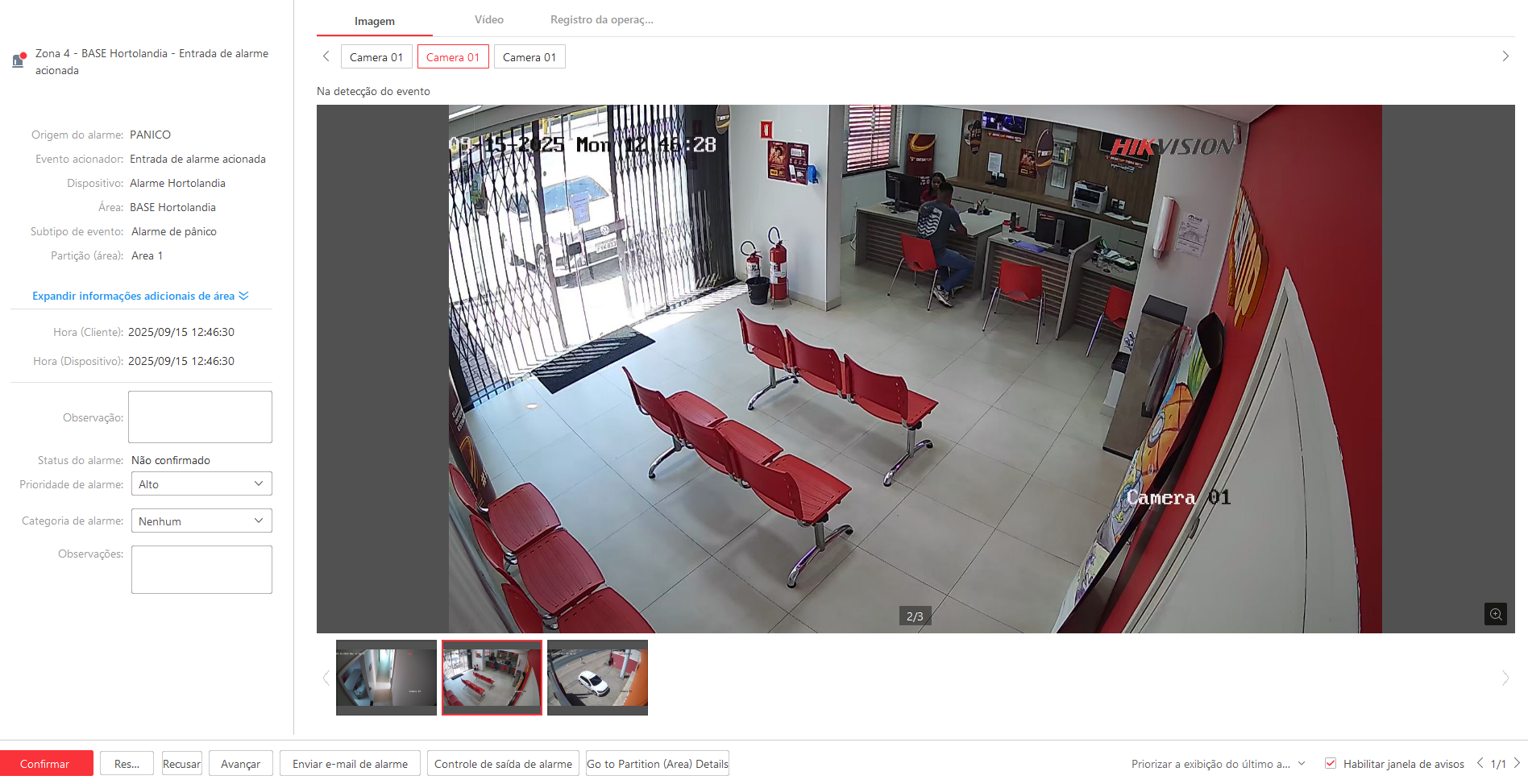 Imagem da ocorrência