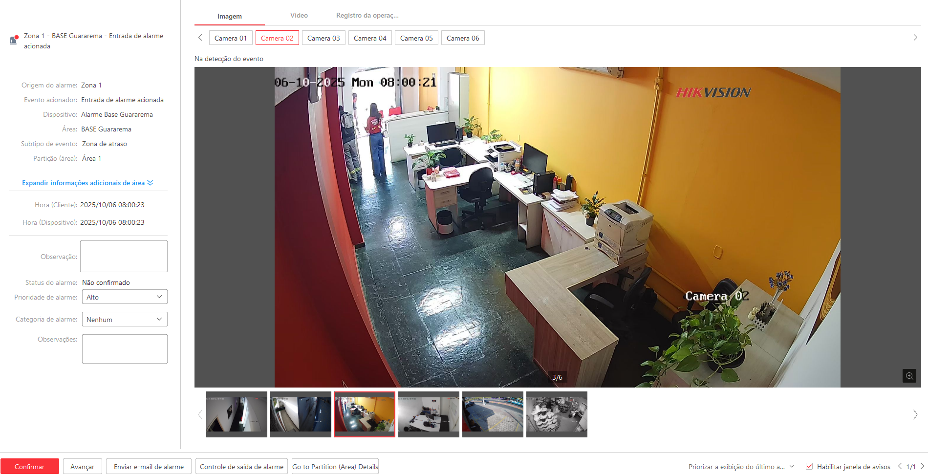 Imagem da ocorrência