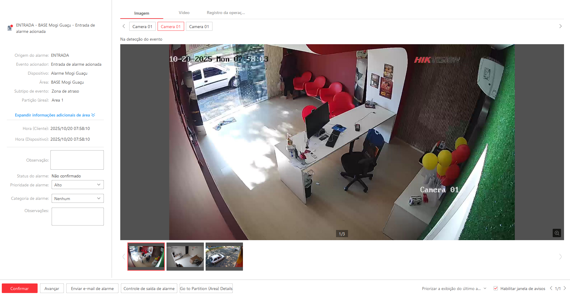 Imagem da ocorrência