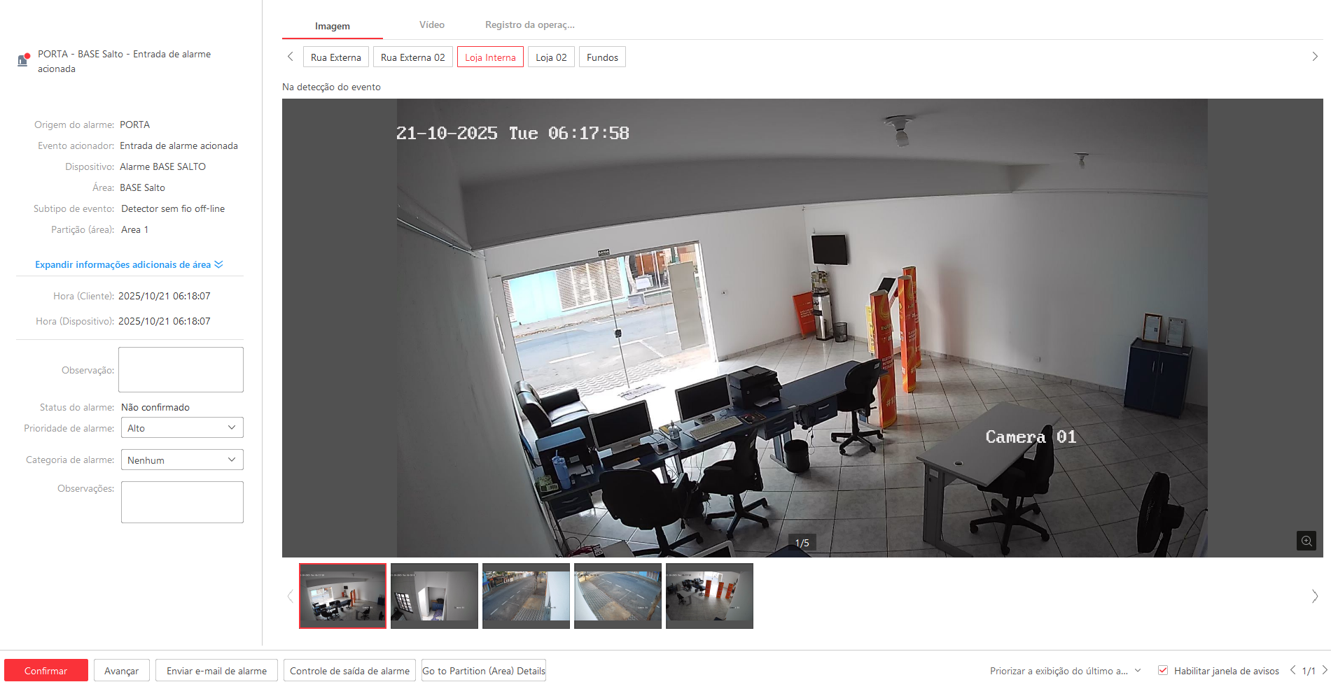 Imagem da ocorrência