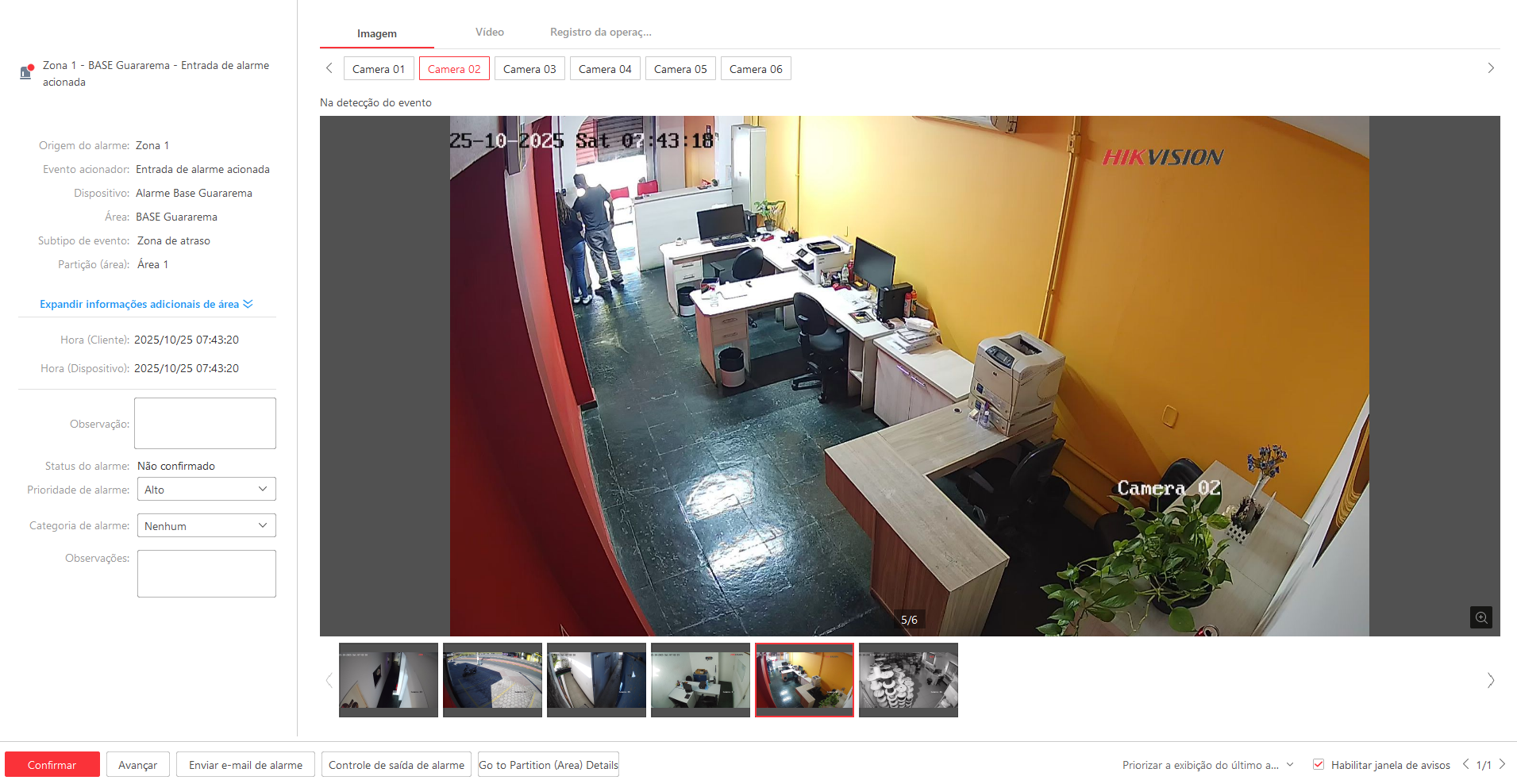 Imagem da ocorrência