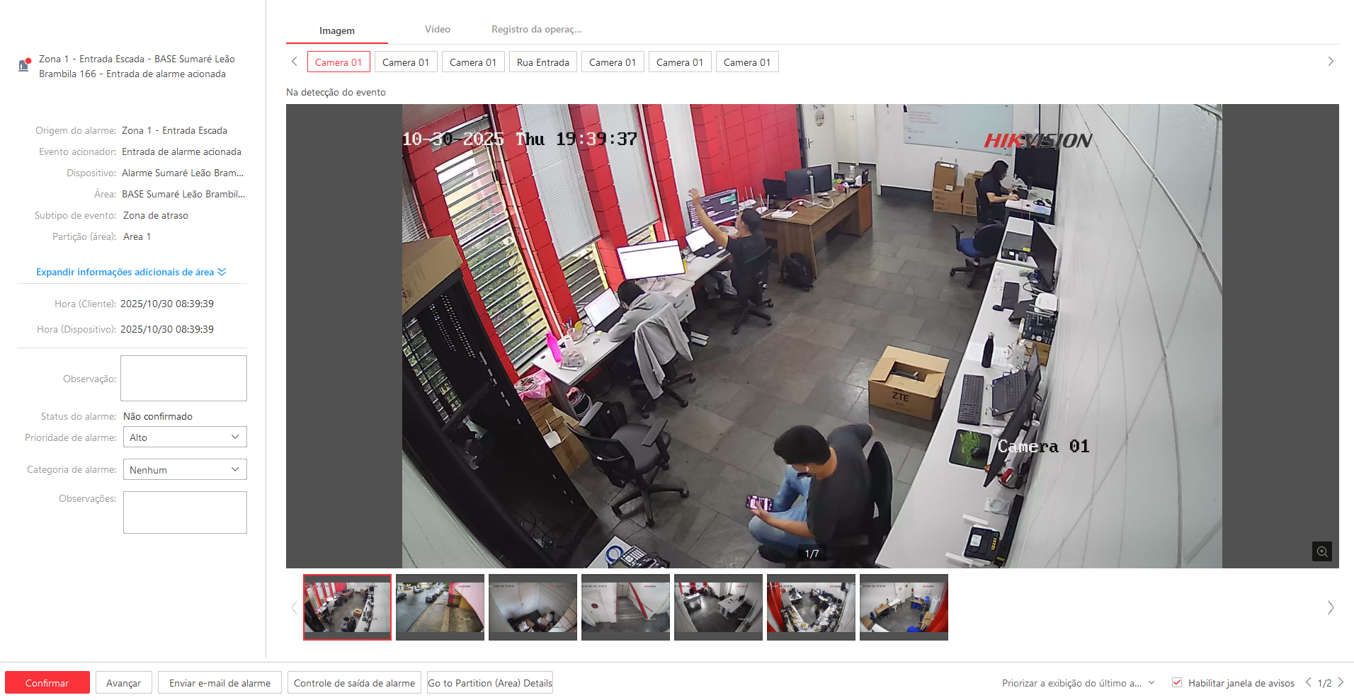 Imagem da ocorrência