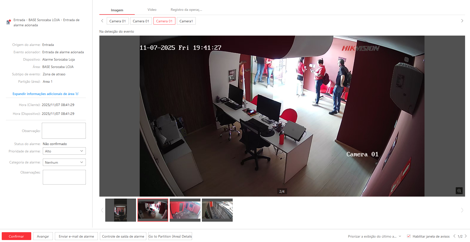 Imagem da ocorrência