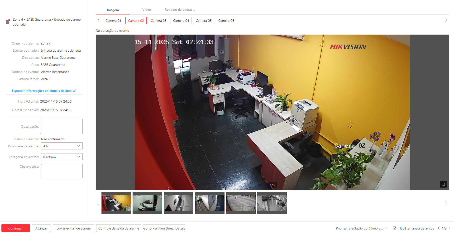 Imagem da ocorrência