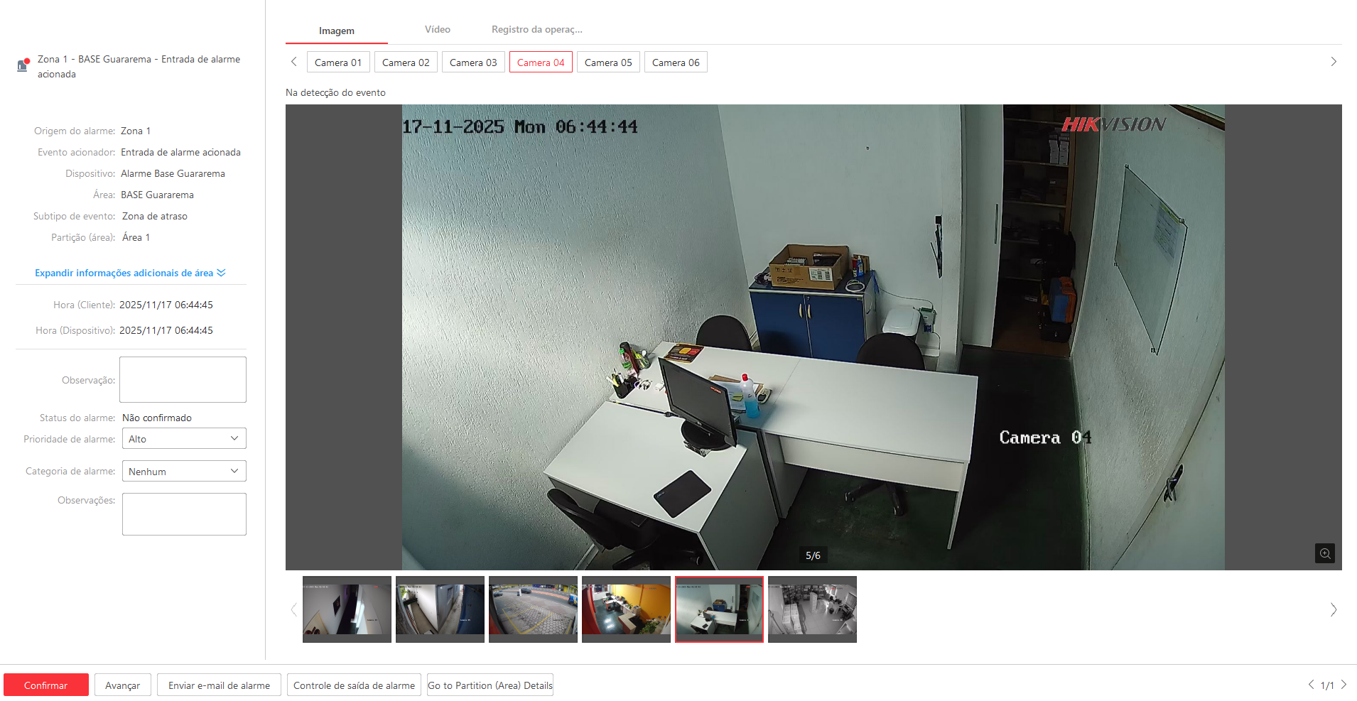 Imagem da ocorrência