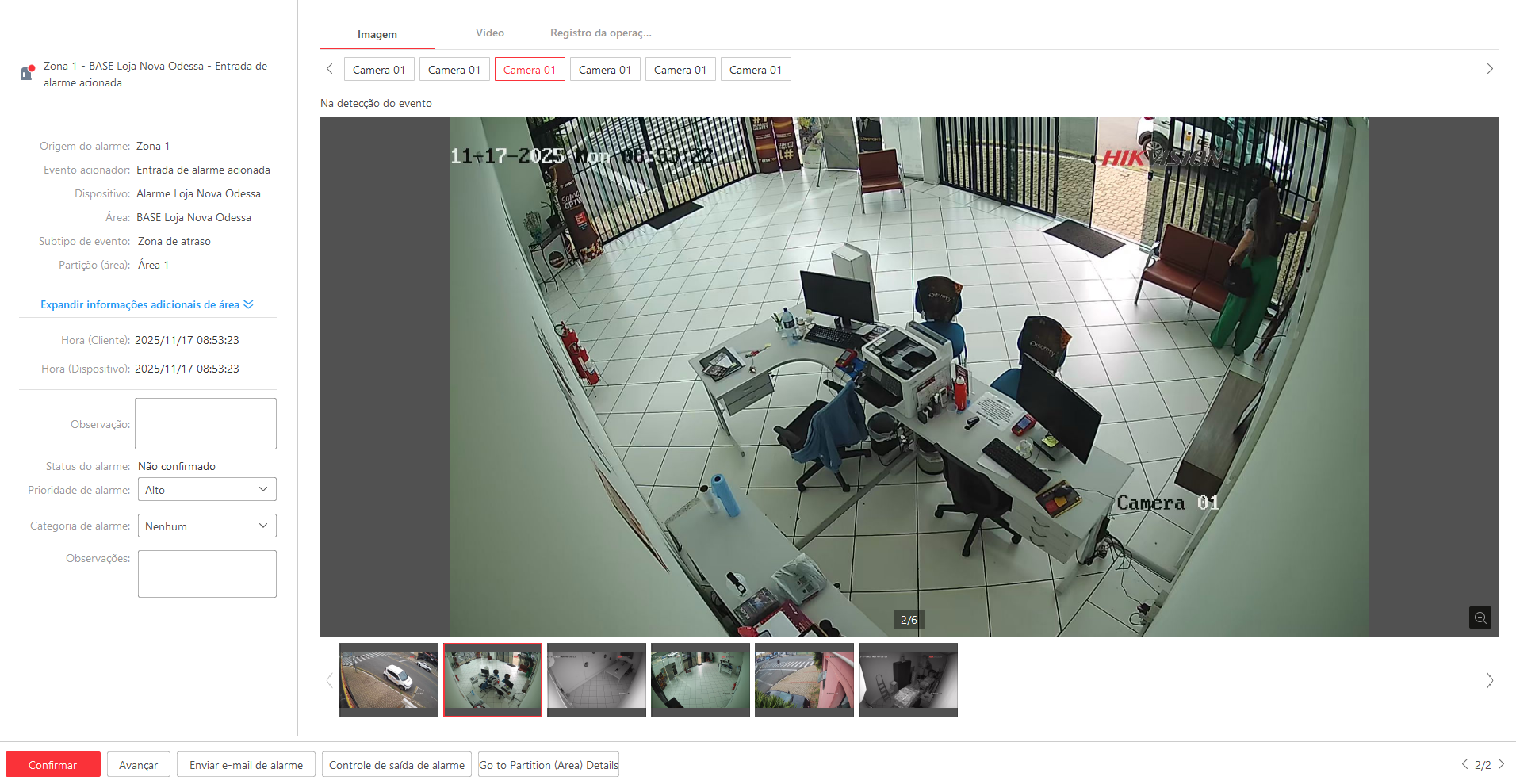 Imagem da ocorrência