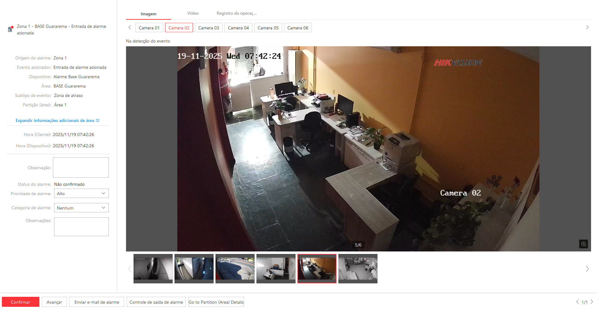 Imagem da ocorrência