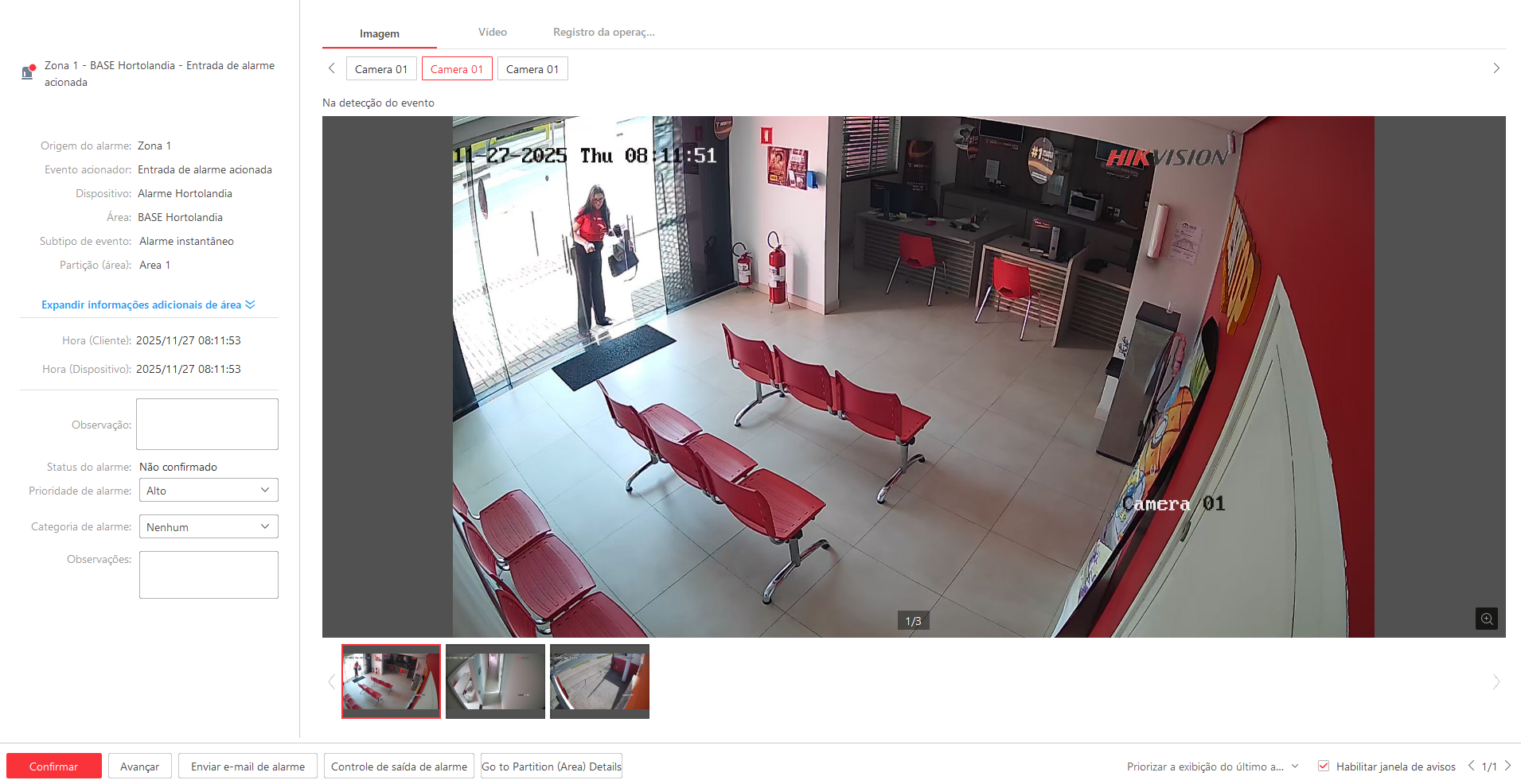 Imagem da ocorrência