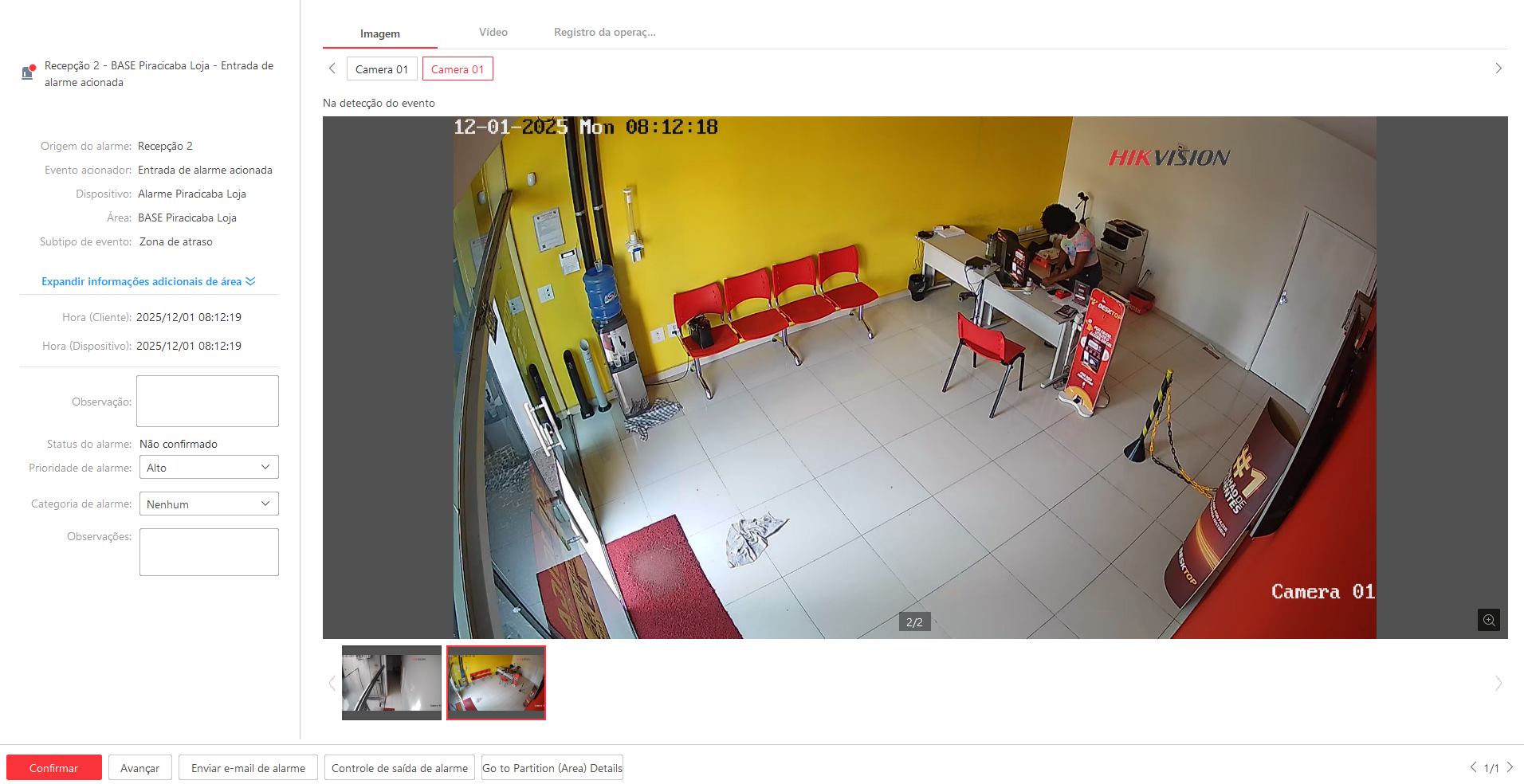 Imagem da ocorrência