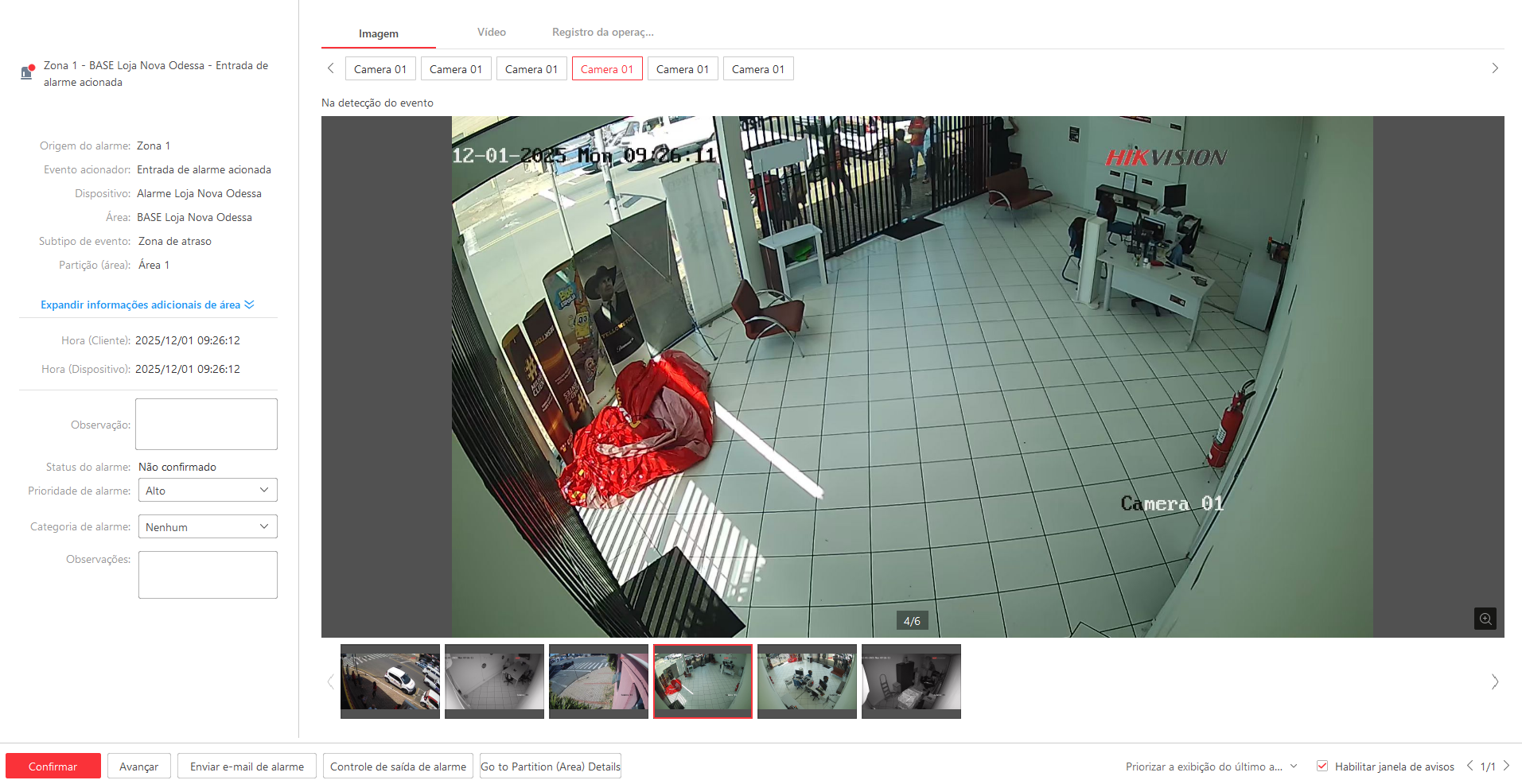 Imagem da ocorrência