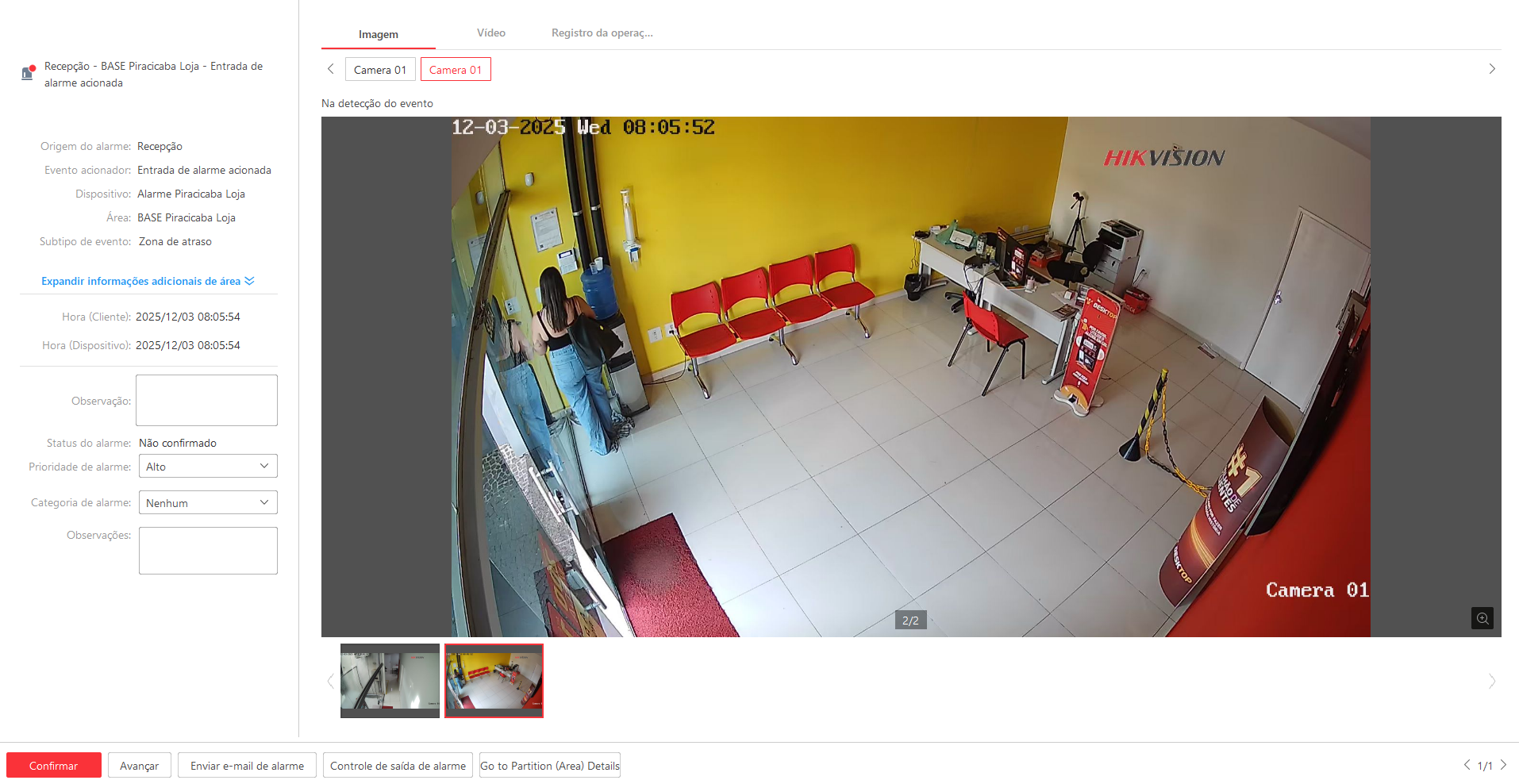 Imagem da ocorrência