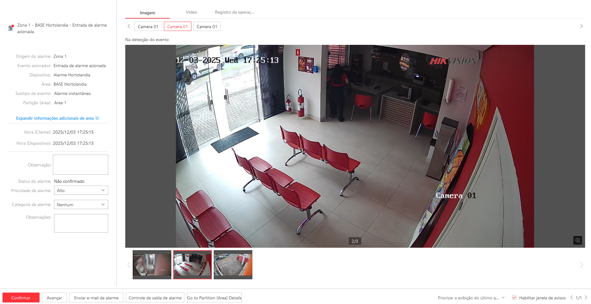 Imagem da ocorrência