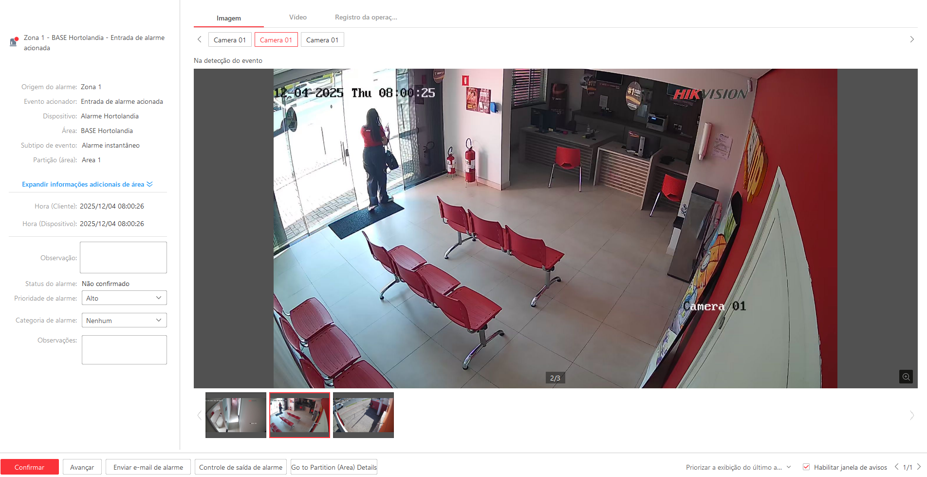 Imagem da ocorrência