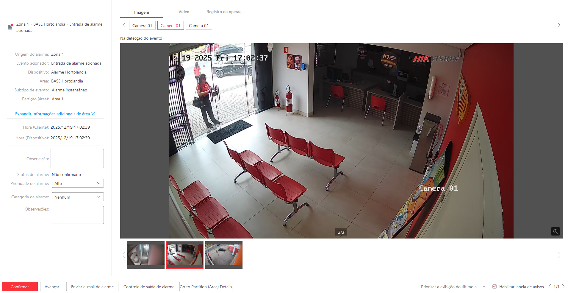 Imagem da ocorrência