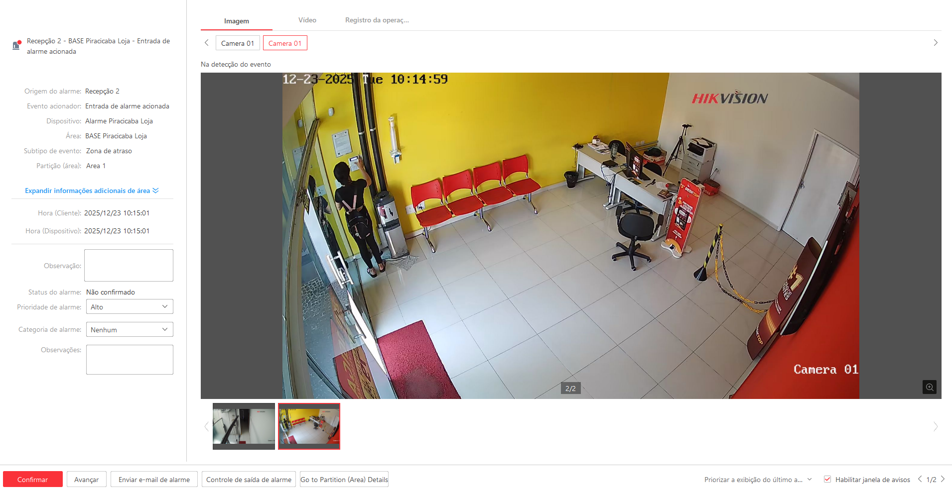 Imagem da ocorrência