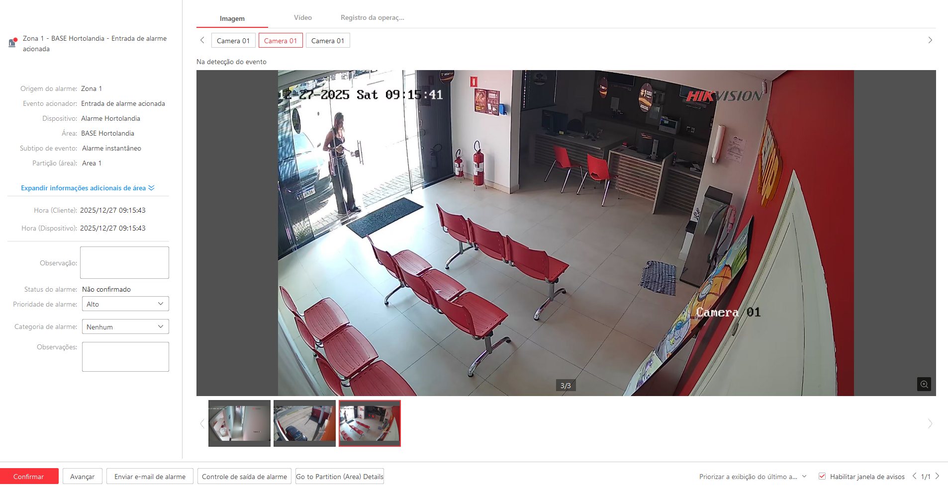 Imagem da ocorrência