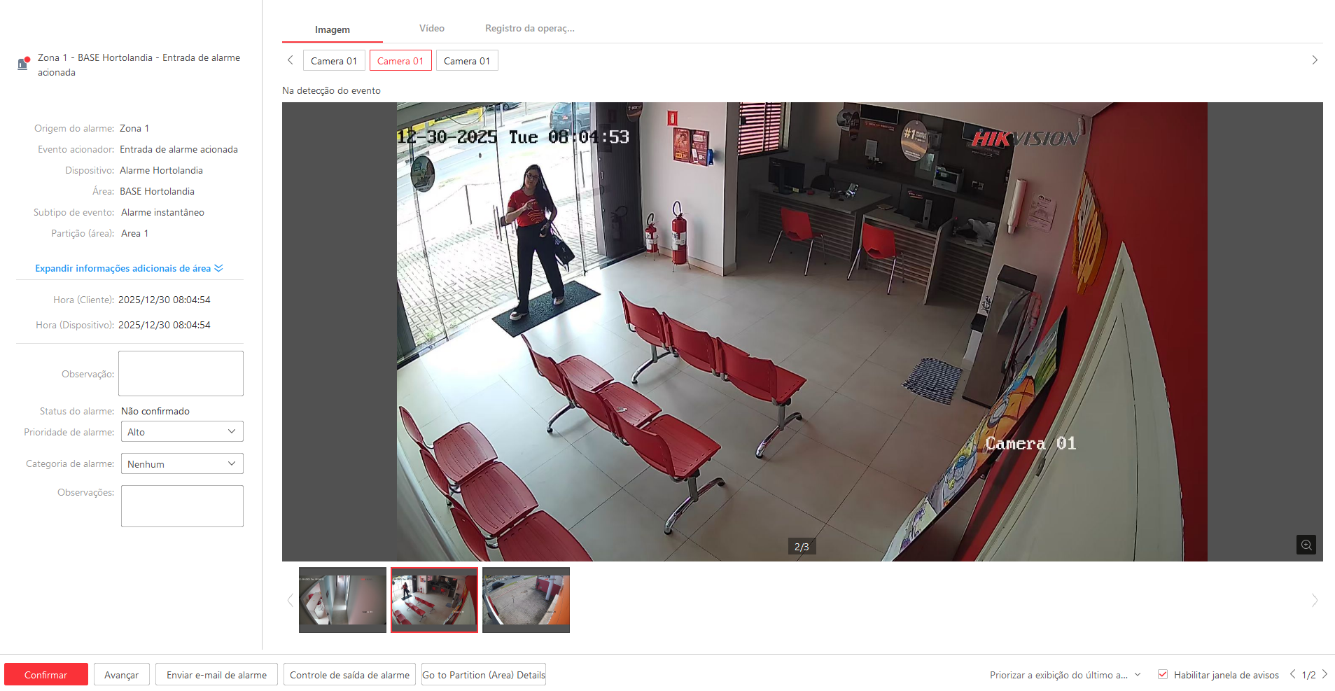 Imagem da ocorrência