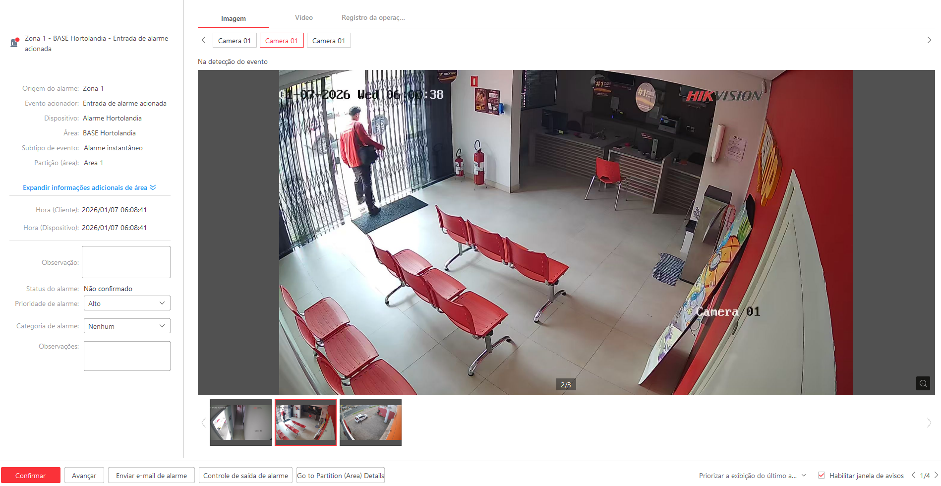 Imagem da ocorrência