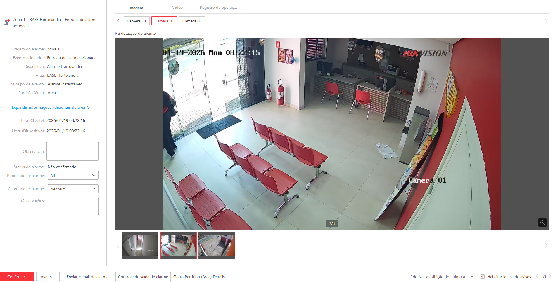 Imagem da ocorrência