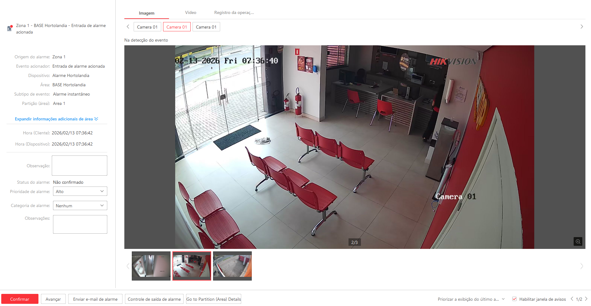 Imagem da ocorrência