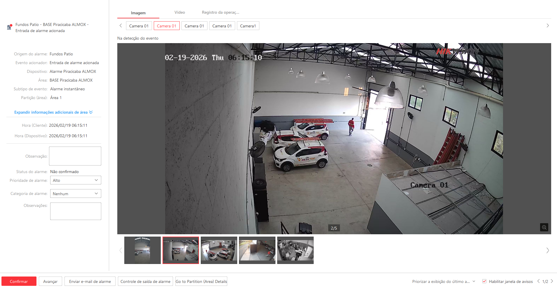 Imagem da ocorrência