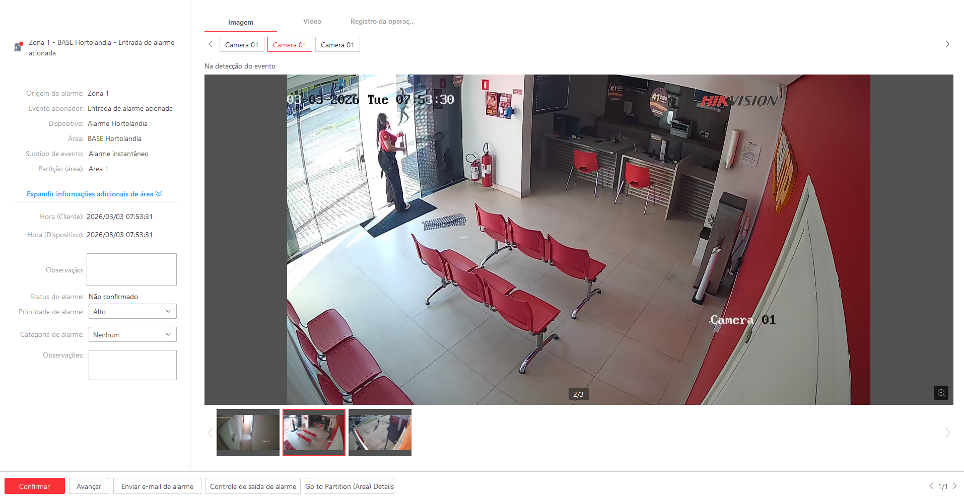 Imagem da ocorrência