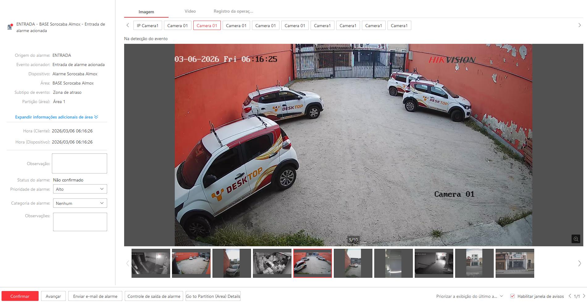 Imagem da ocorrência