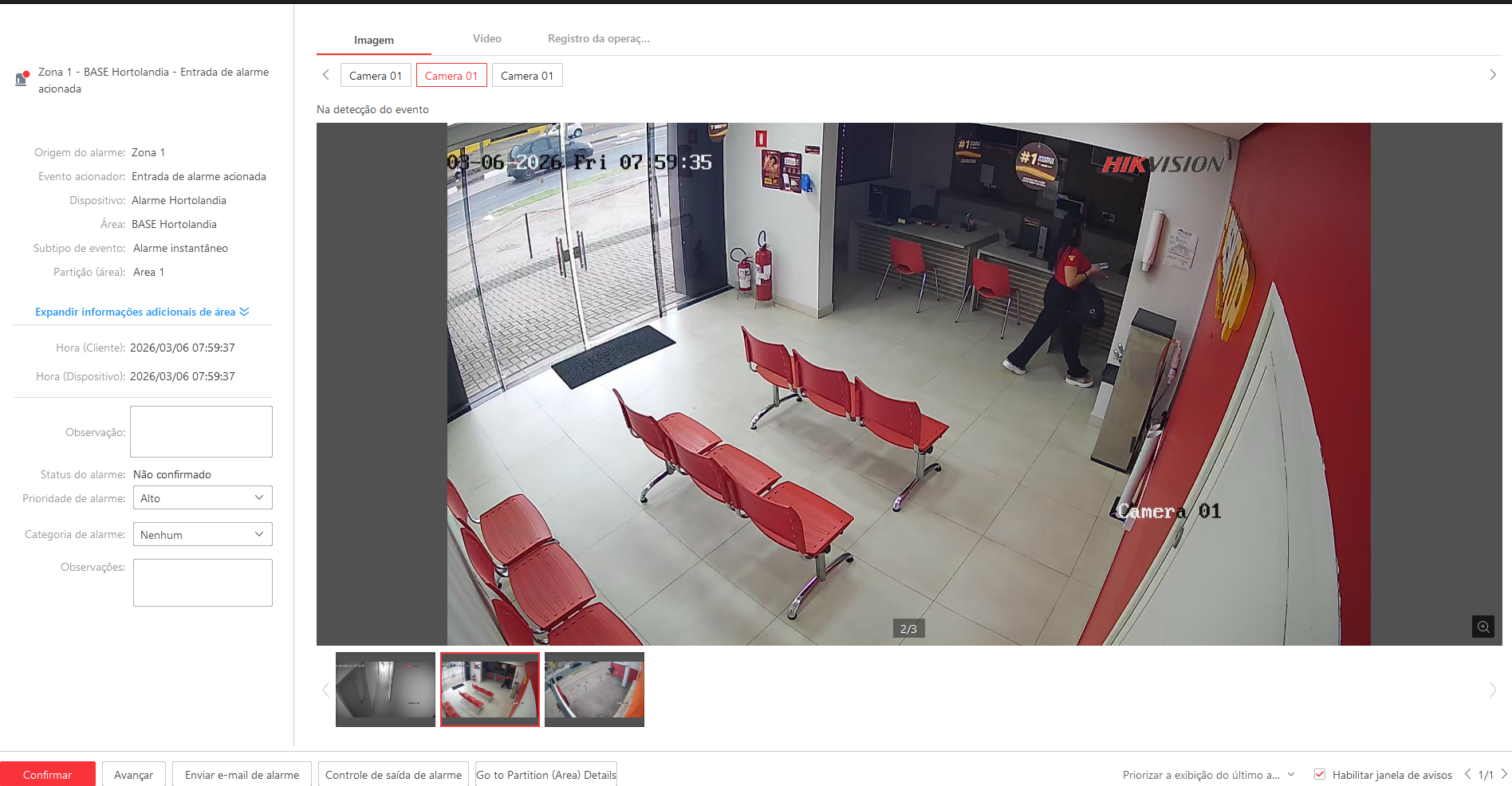 Imagem da ocorrência