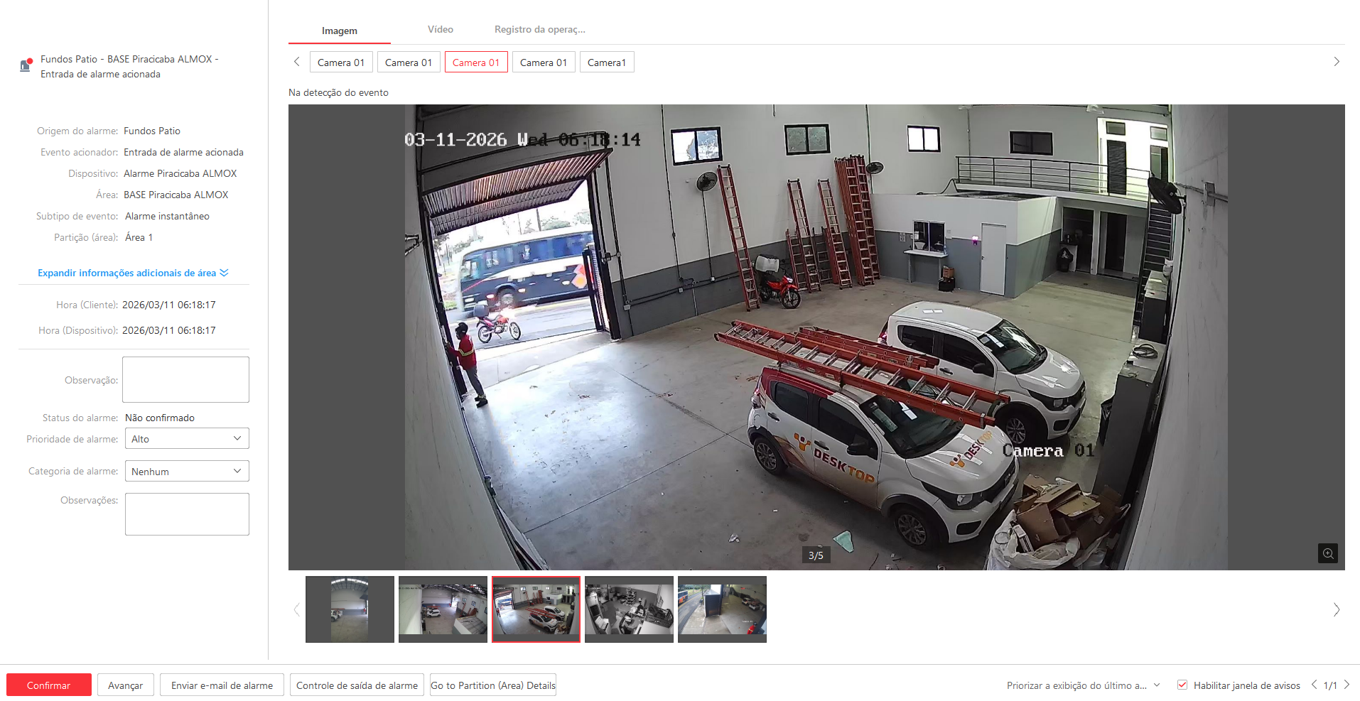 Imagem da ocorrência