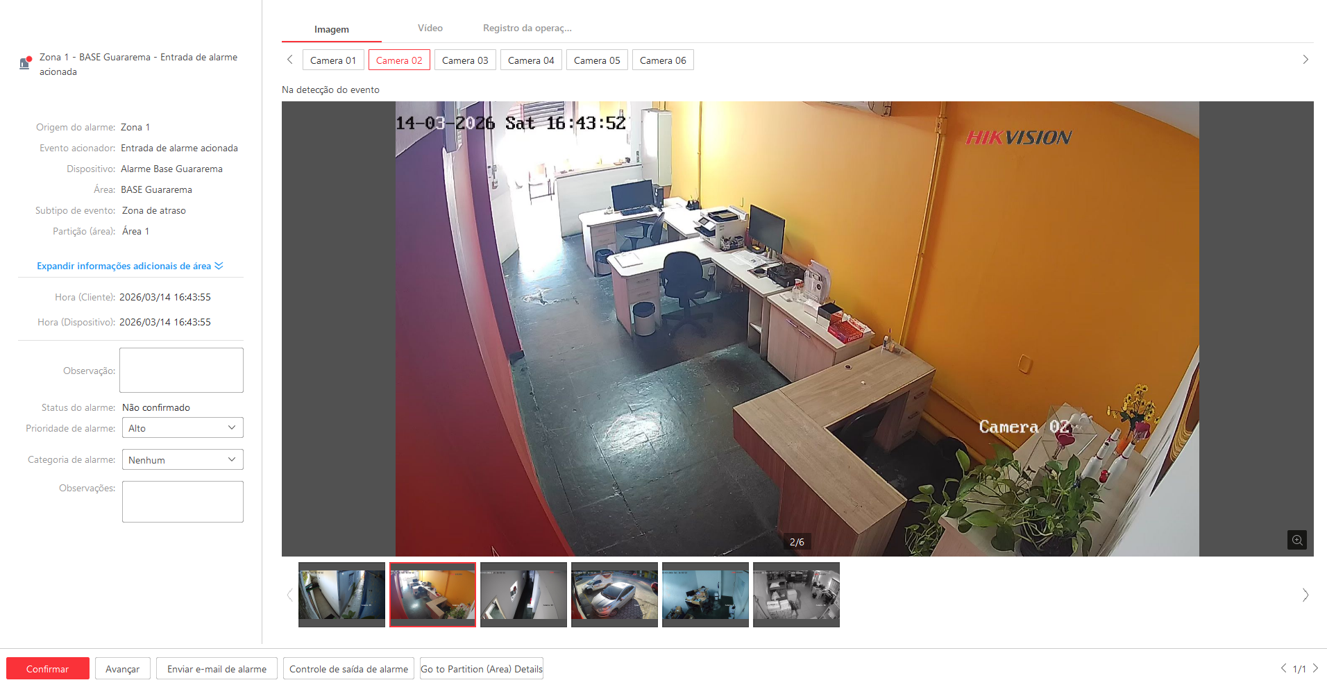 Imagem da ocorrência