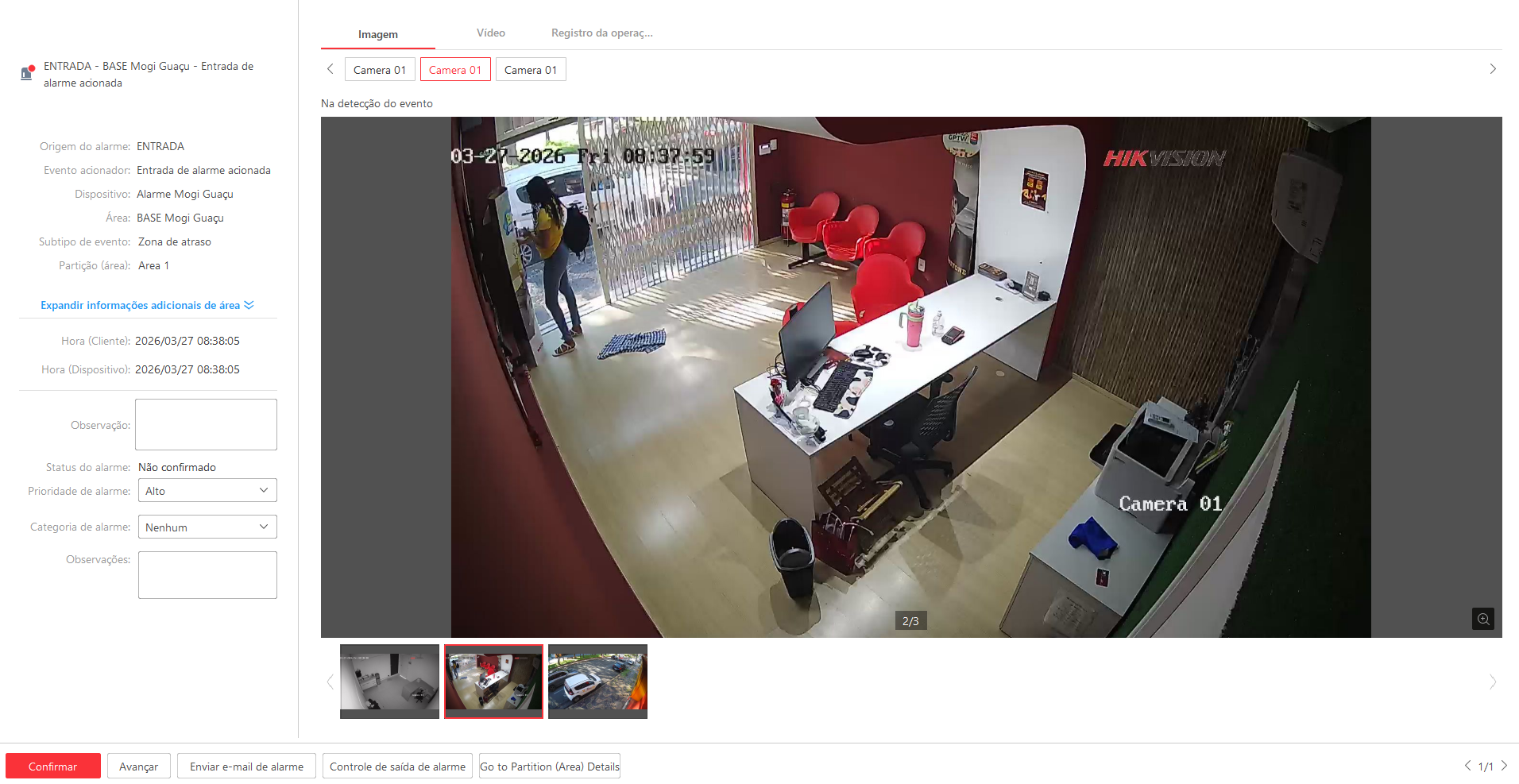 Imagem da ocorrência