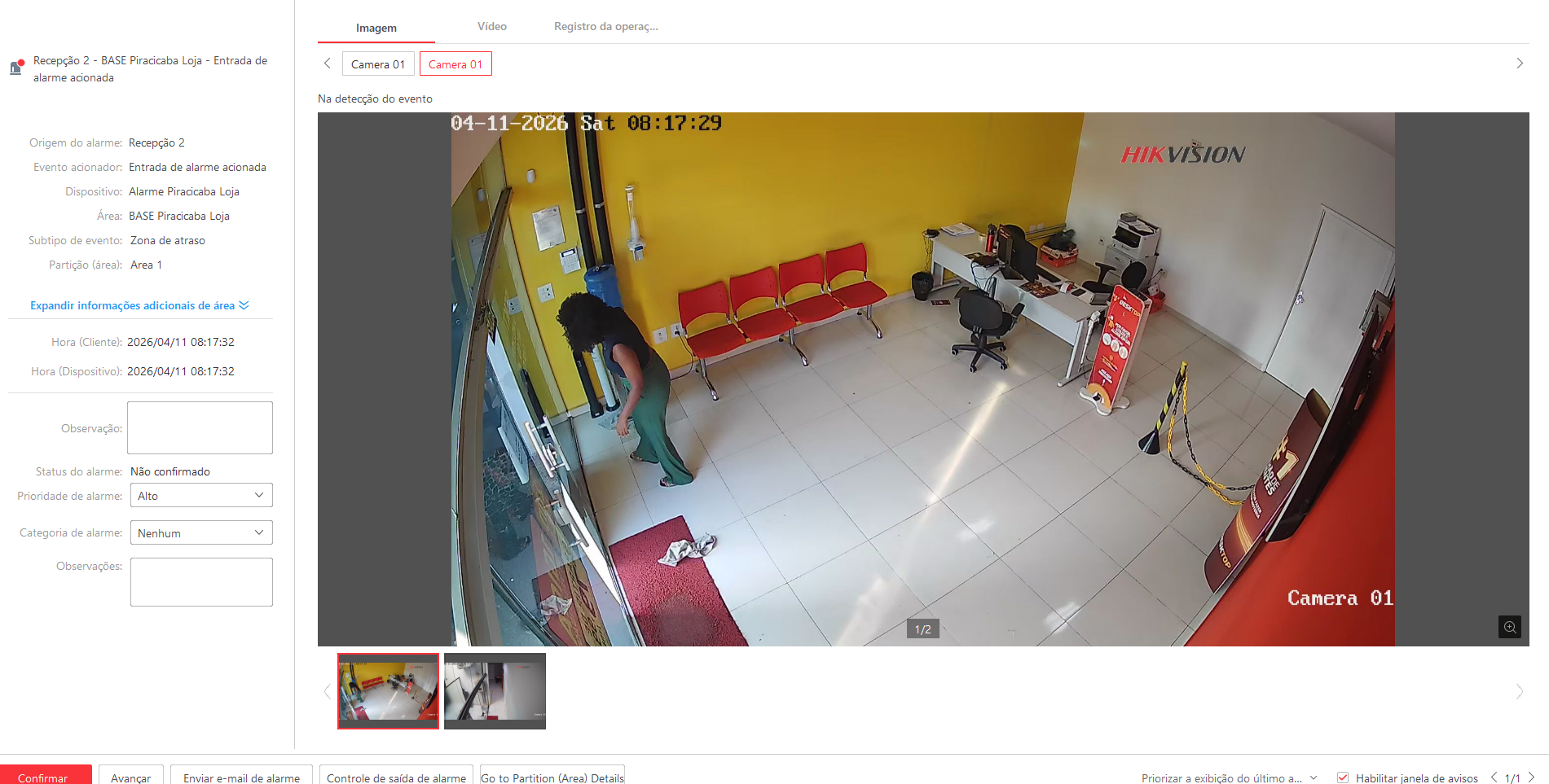 Imagem da ocorrência