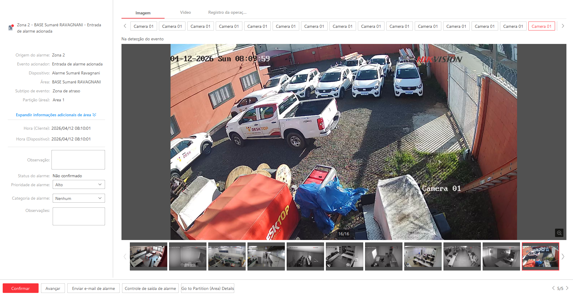 Imagem da ocorrência