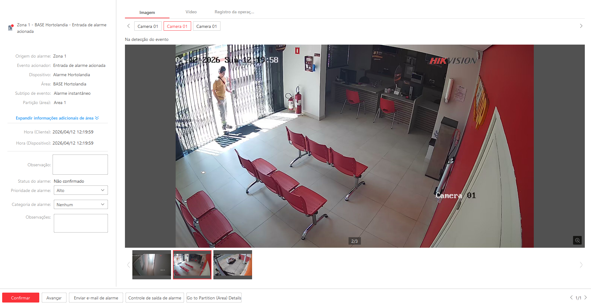 Imagem da ocorrência