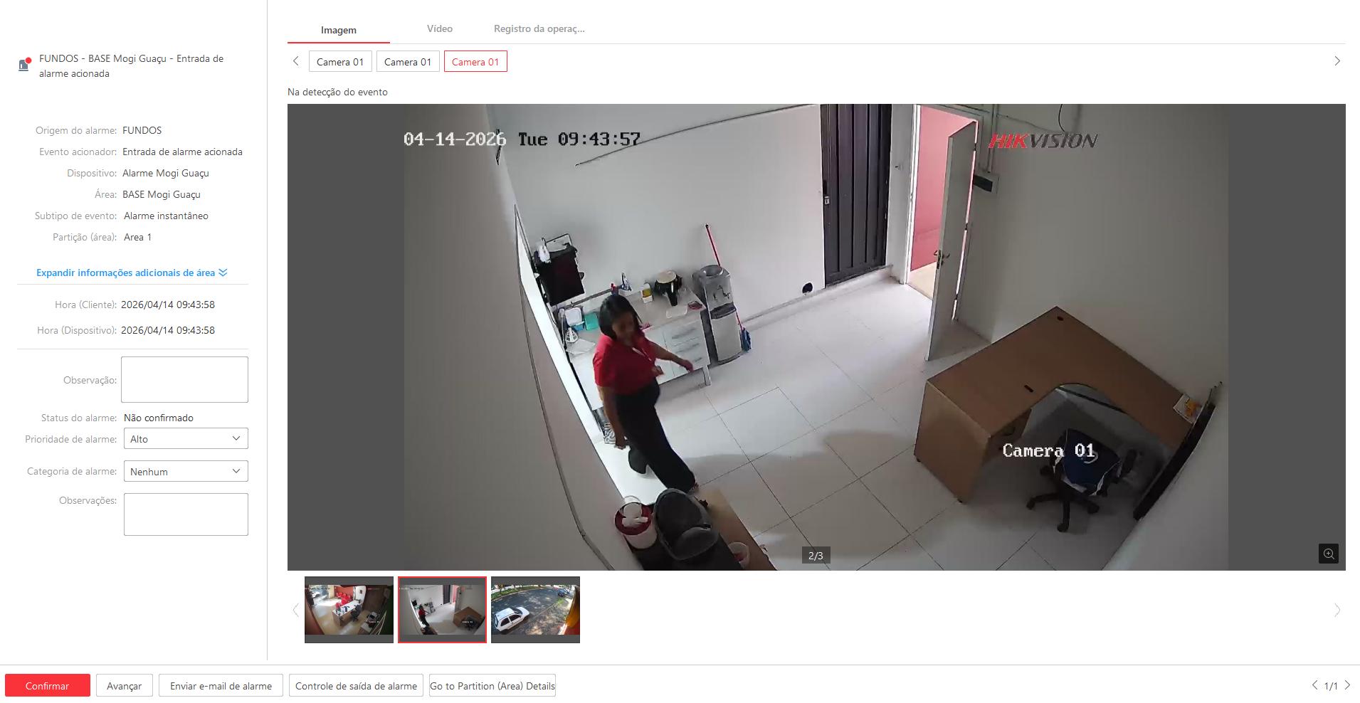 Imagem da ocorrência