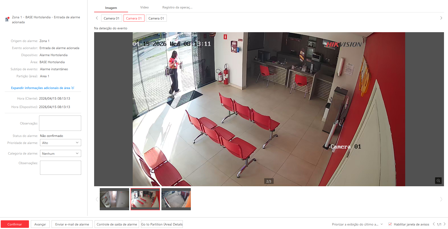 Imagem da ocorrência