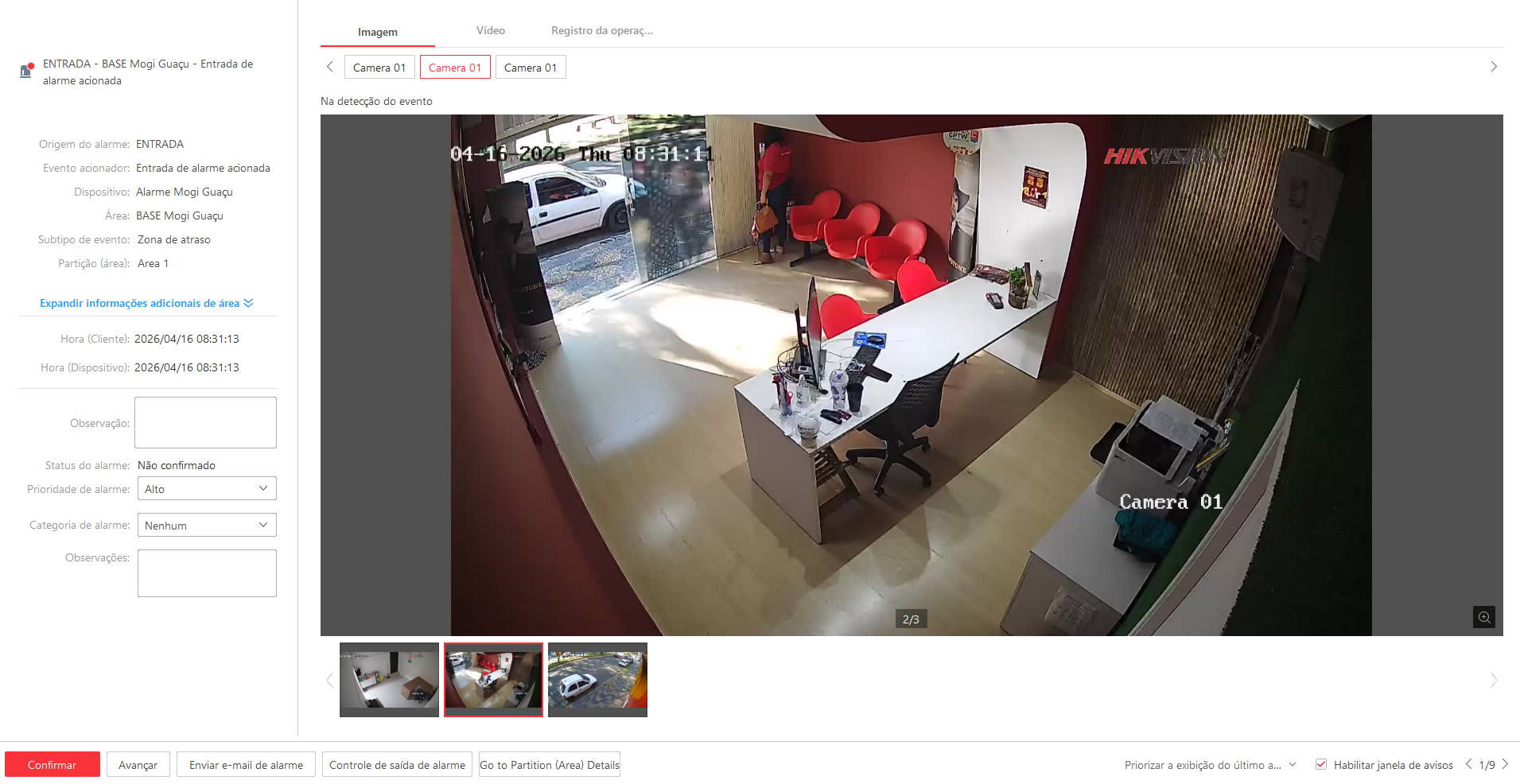 Imagem da ocorrência