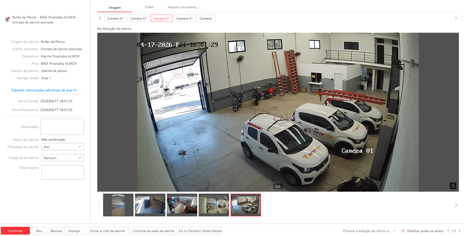 Imagem da ocorrência