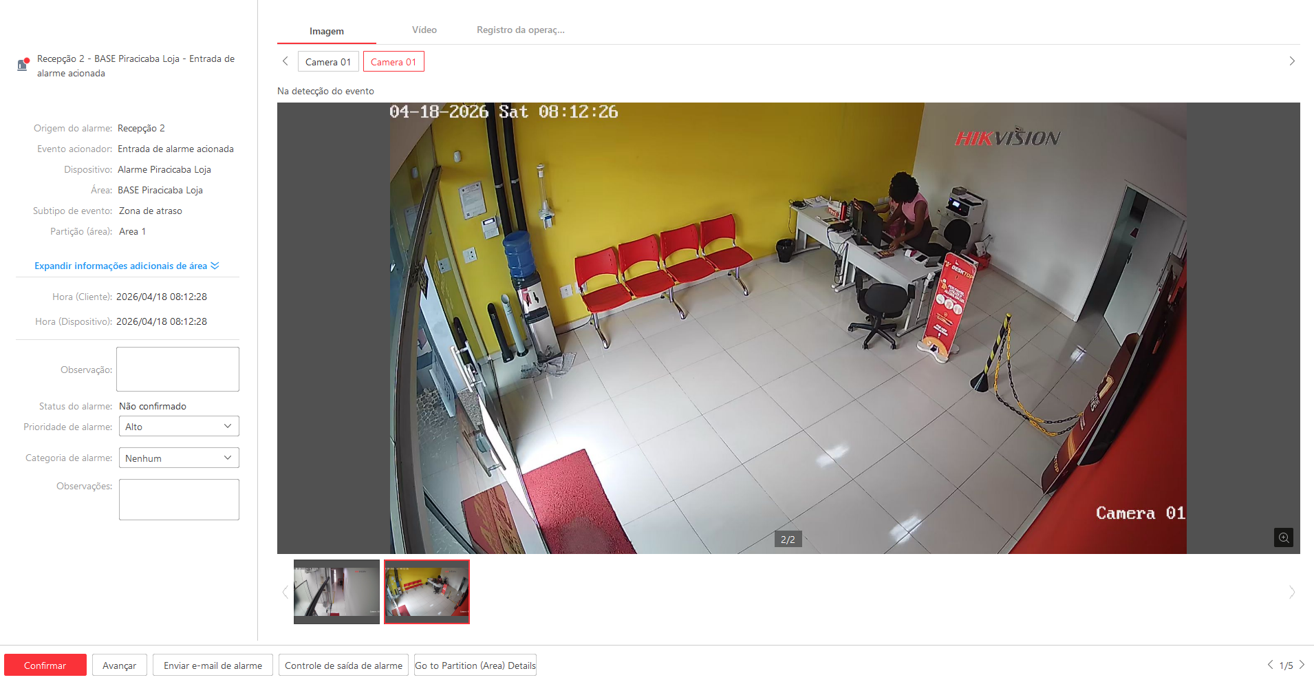 Imagem da ocorrência