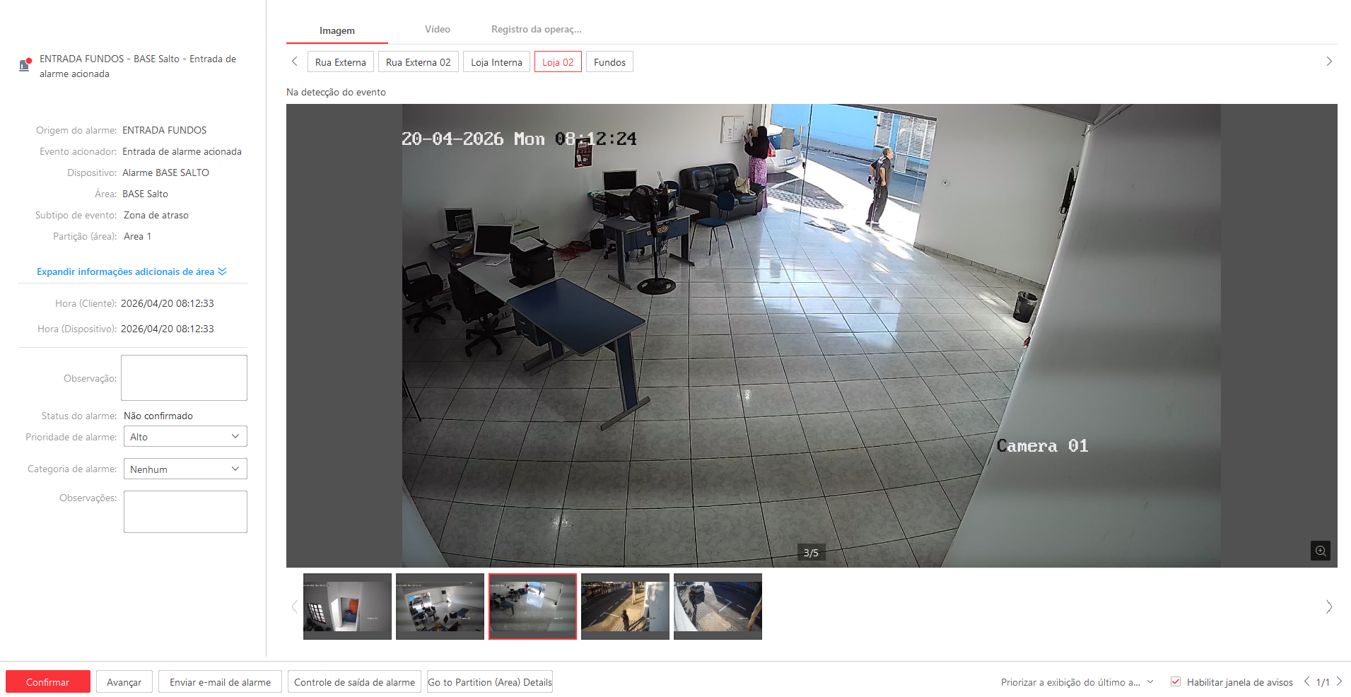 Imagem da ocorrência