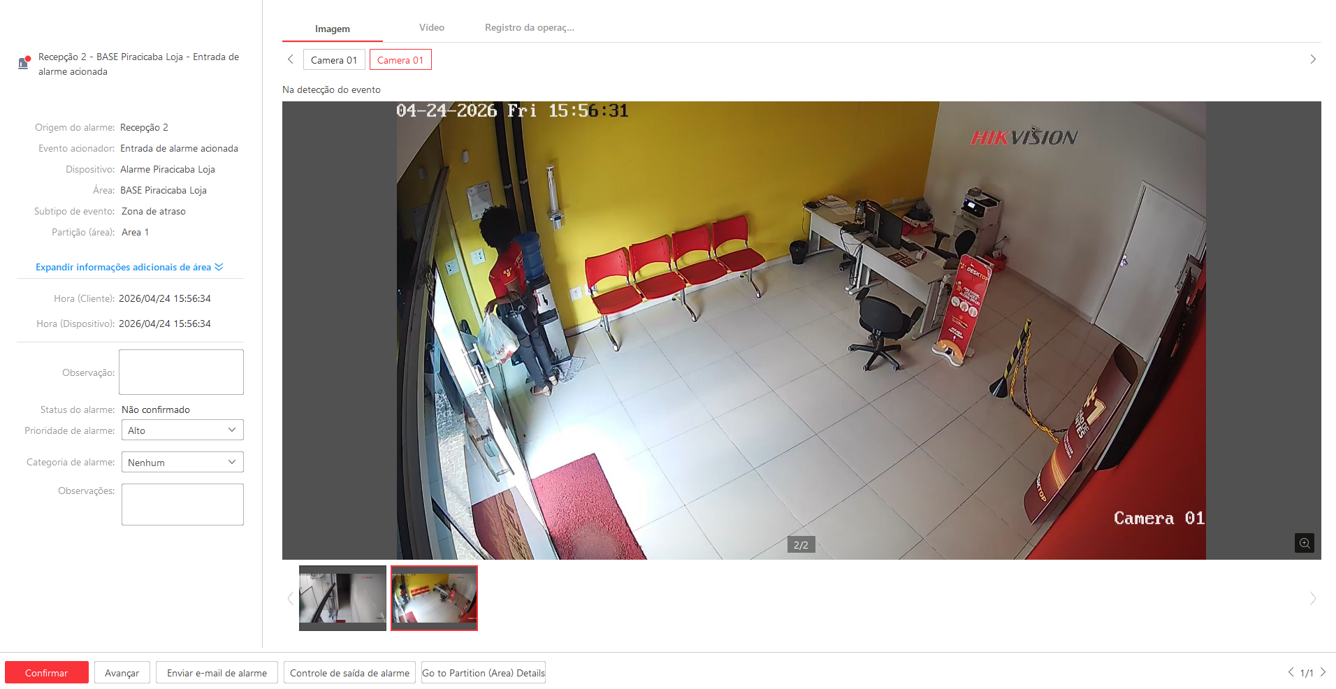 Imagem da ocorrência