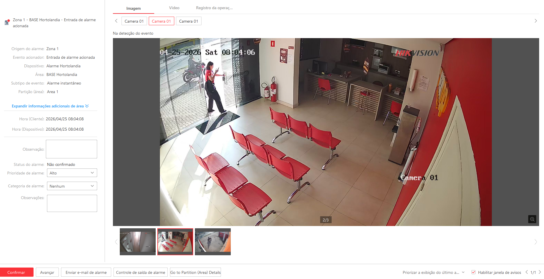 Imagem da ocorrência