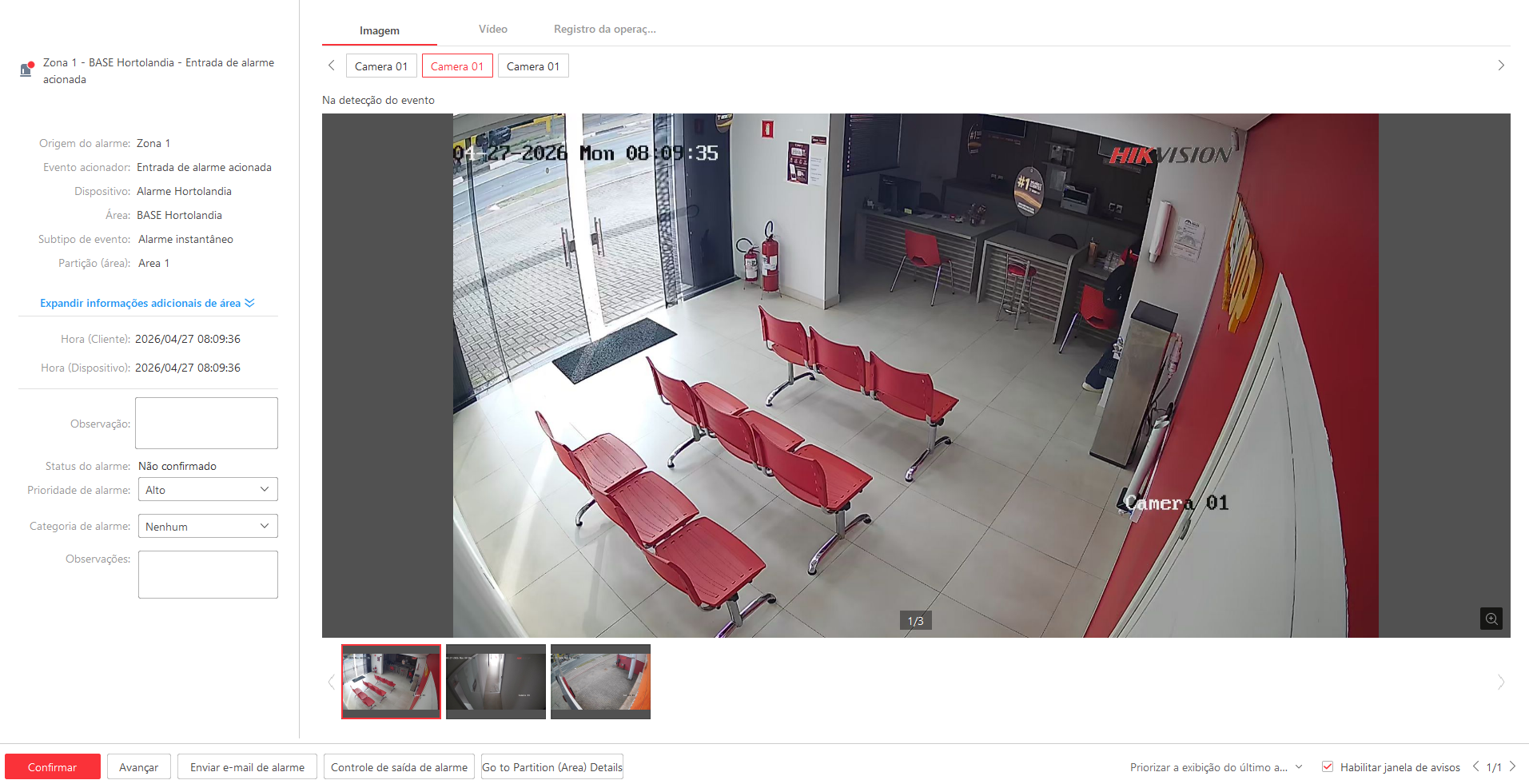 Imagem da ocorrência