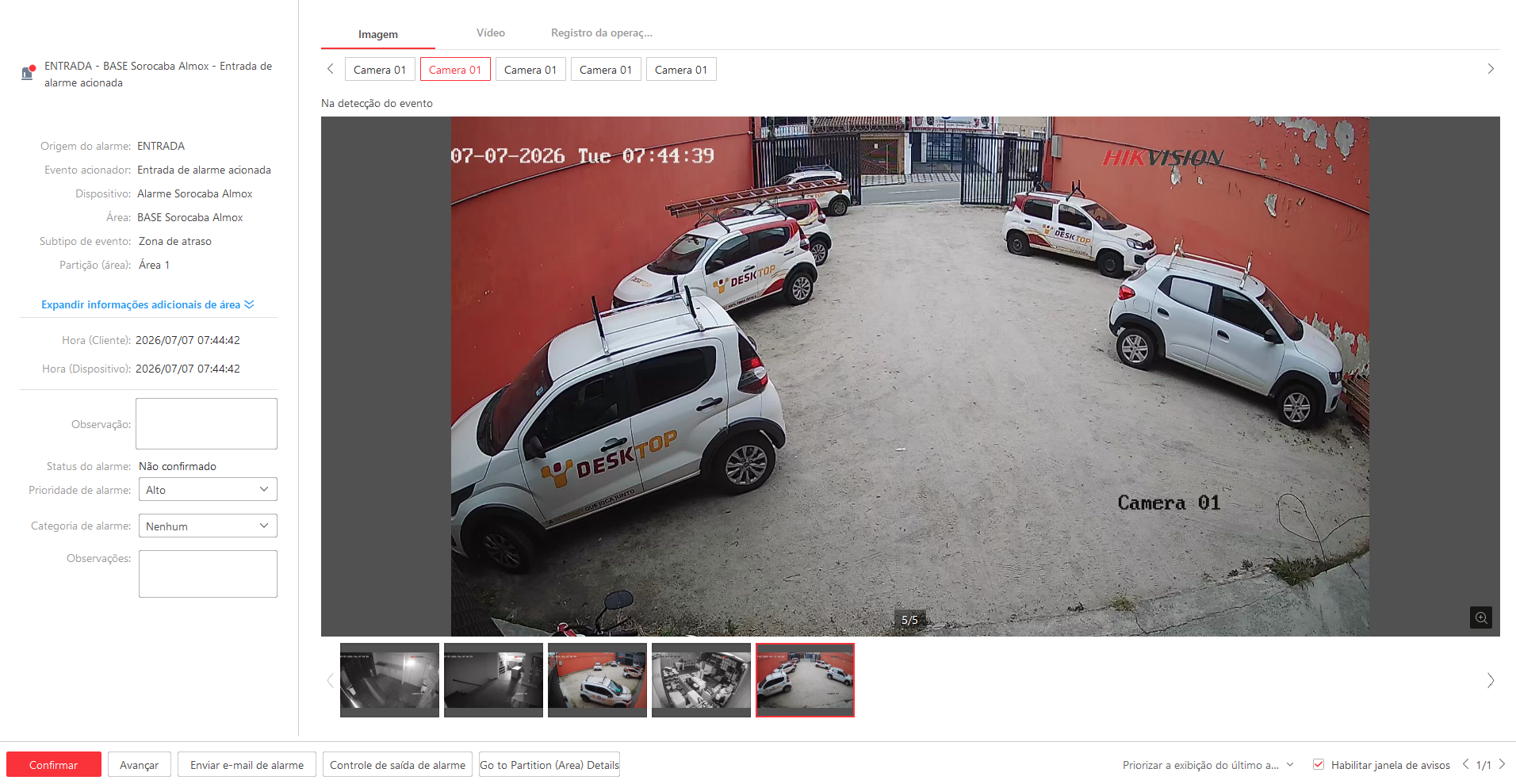 Imagem da ocorrência