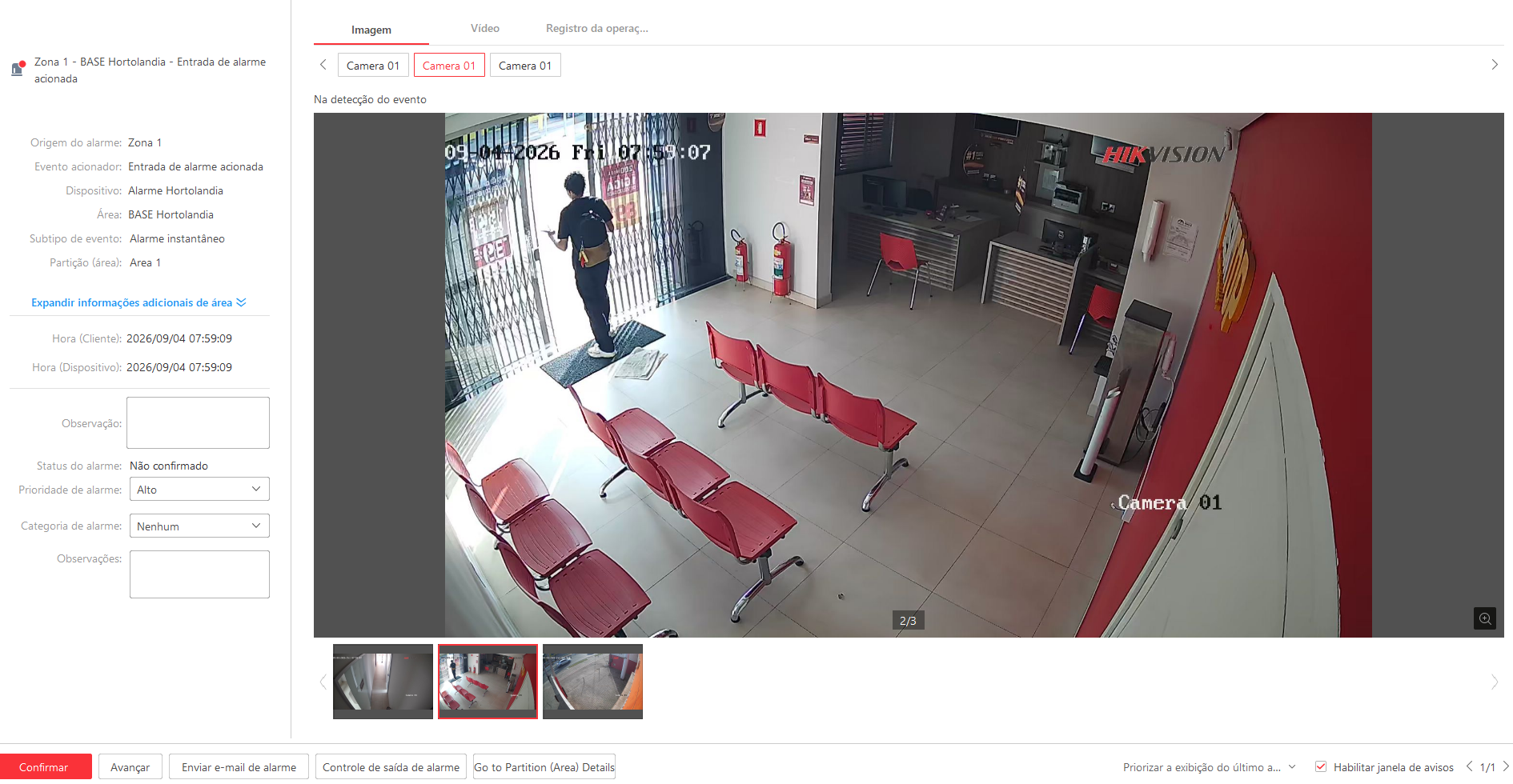 Imagem da ocorrência